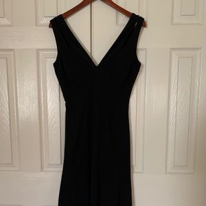 White House Black Market Fit & Flare Black Dress